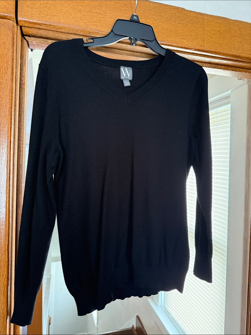 Worthington Black V-Neck Women's Sweater